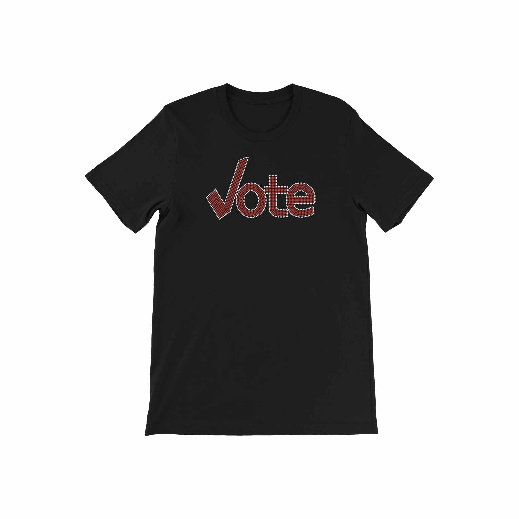 Red And White Vote Black T-Shirt Unisex - Diva Starr Boutique